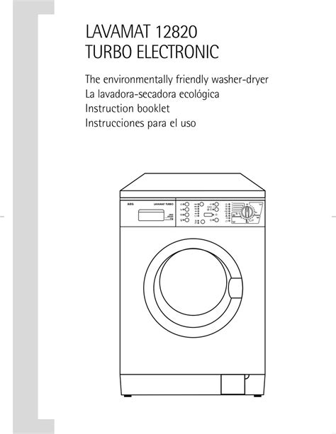 aeg washing machine maintenance instructions.